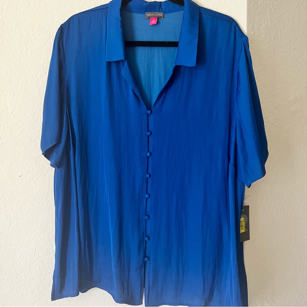 Vince Camuto Lightweight Button Down Top Size 3X NWT
